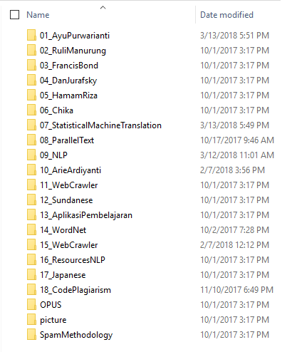 Research resource folders - You Are What You Read